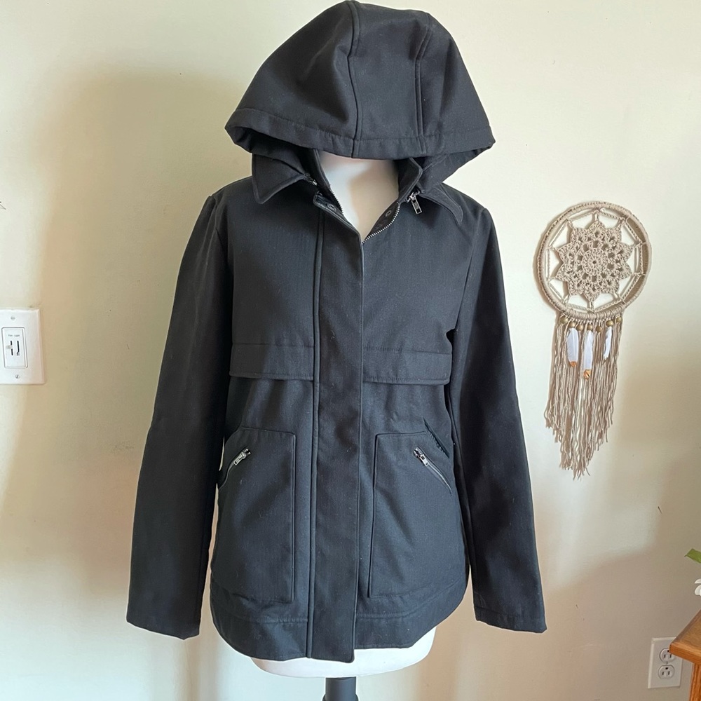 Fabletics Pella Utility Coat, Black